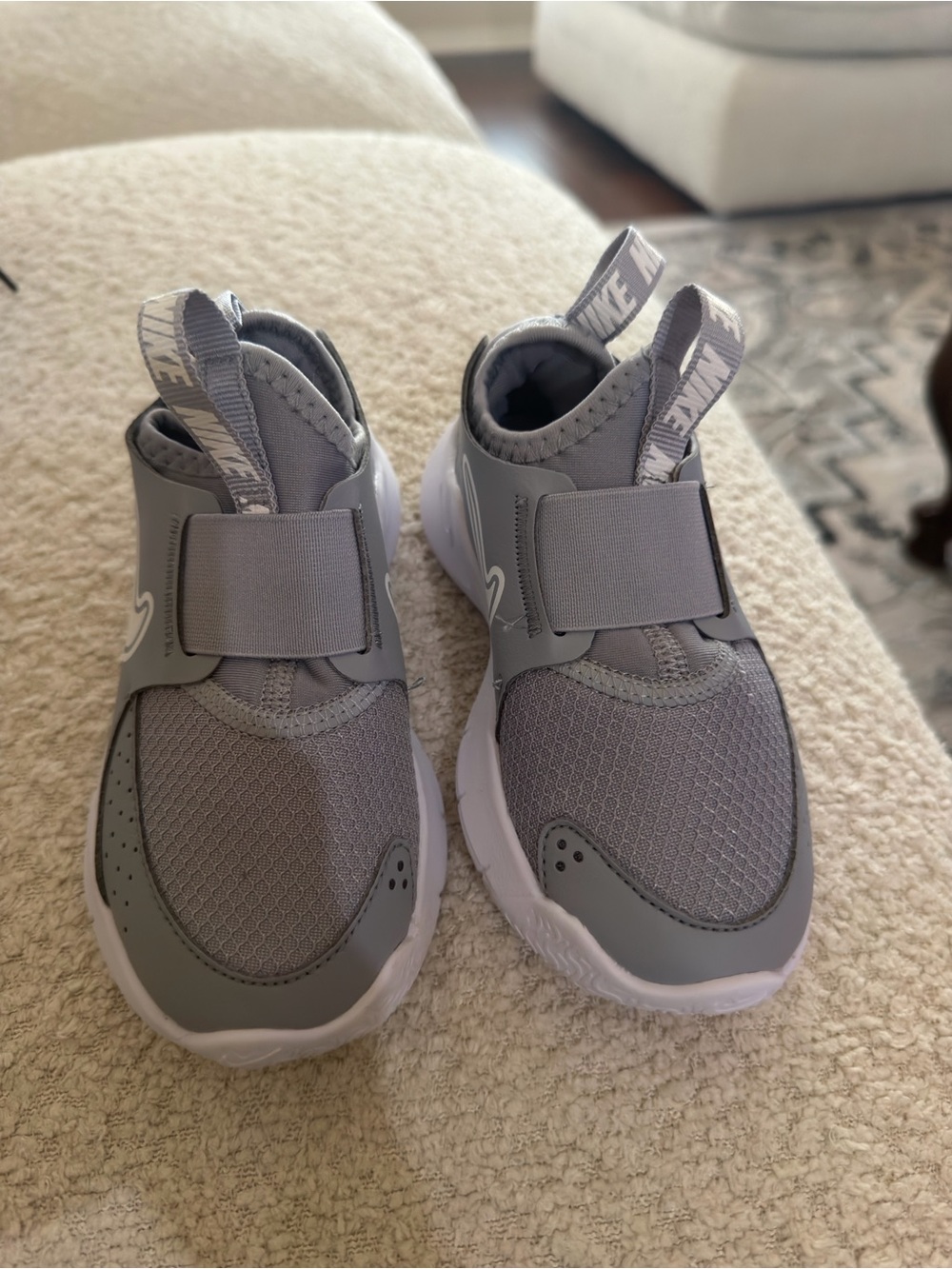 Nike Flex Advance Toddler Shoes Size 9 Gray White – Like New